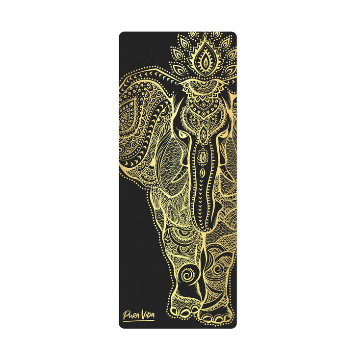 Royal Elephant Black Yoga Mat